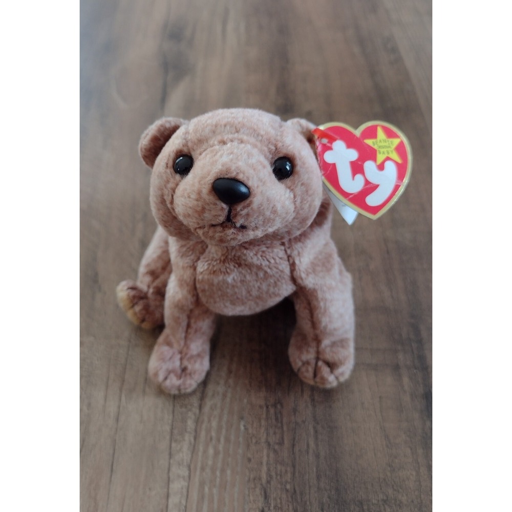 Ty "Pecan" The Bear 1999 Beanie Baby VTG/RARE/RETIRED With Tag Errors